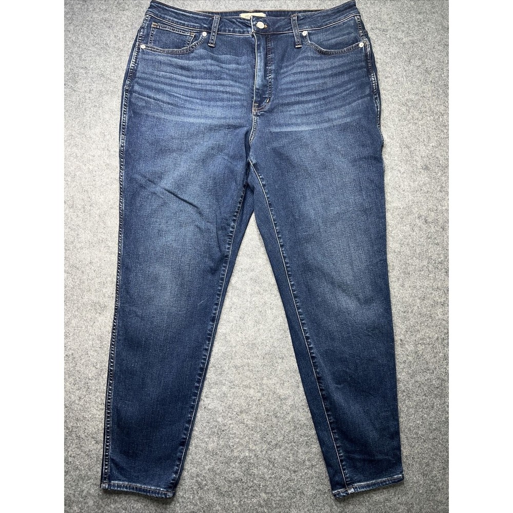 Madewell Jeans Womens 33 Curvy High Rise Skinny Stretch Blue Denim